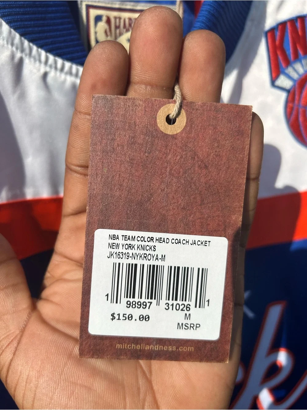 Mitchell & Ness NEW YORK KNICKS Hardwood Classics Jacket | Size M